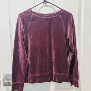 Old Navy Crushed Red Velvet Sweater